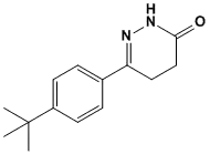 Molecular Structure of 66548-80-9 (3(2H)-Pyridazinone, 6-[4-(1,1-dimethylethyl)phenyl]-4,5-dihydro-)